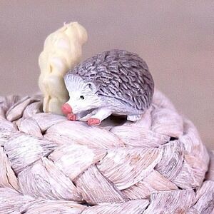 Bundle Deal - Hedgehog Miniature Figure - 1 inch - Mini Animal Figurine - Crafts